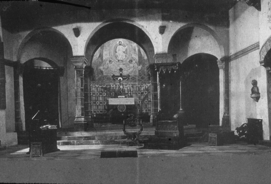 Parisina. Dramaten, 1915. Scenbild till andra och tredje akten. <BR> Kungliga Dramatiska teaterns arkiv.